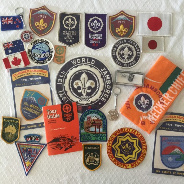 Vintage Boy Scout World Jamboree patches collection