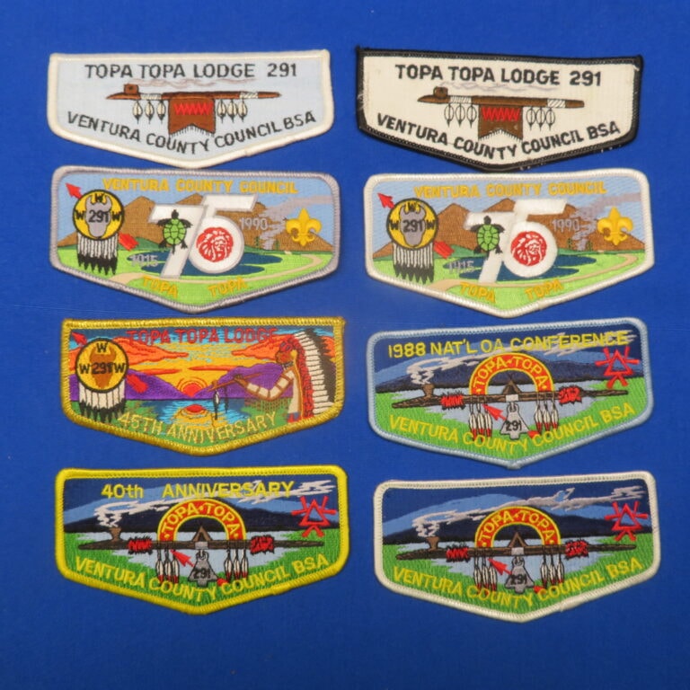 Topa Topa OA Lodge 291 Flap Patches