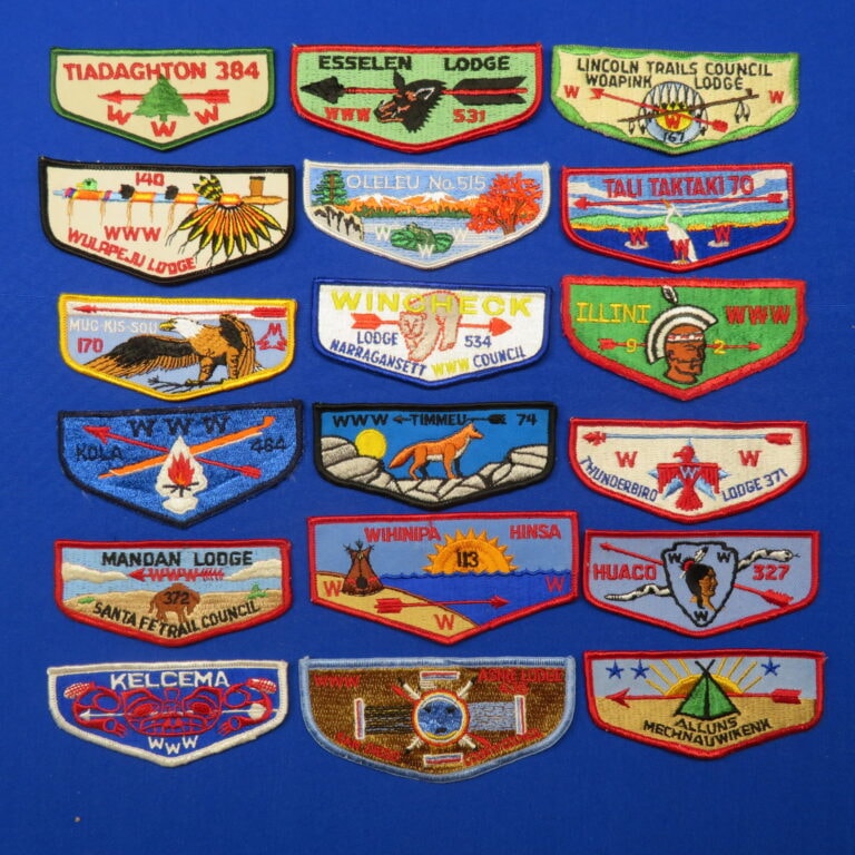 Order Of The Arrow Wapsu Achtu Lodge 343 Patches
