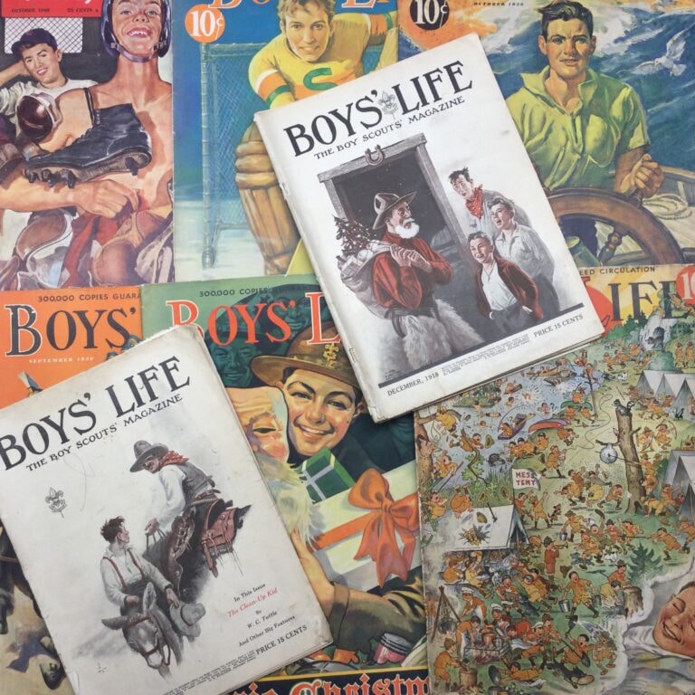 Vintage Boys Life magazine collection — decades of Scouting history