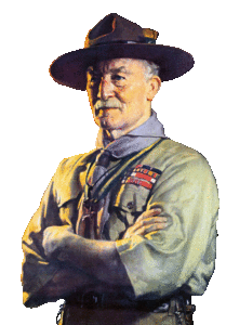 Robert Baden-Powell, founder of the Scouting movement – click to read more on Wikipedia