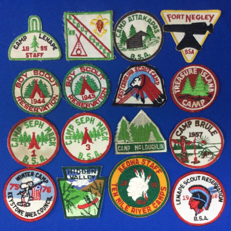 Boy Scout Camp Patches