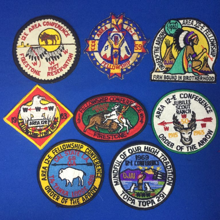 Area 12 E Order Of The Arrow Patches