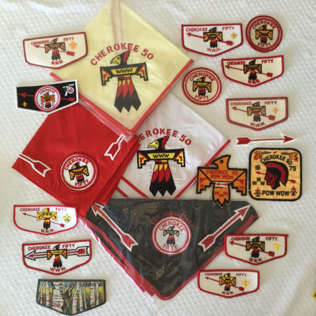 Cherokee Lodge 50 Order Of The ACherokee Lodge 50 Order Of The Arrow Patches & Neckerchiefs