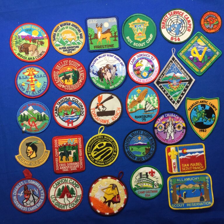 Boy Scout Camp Patches