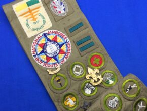 Sash With 1937 National & World Jamboree Patches