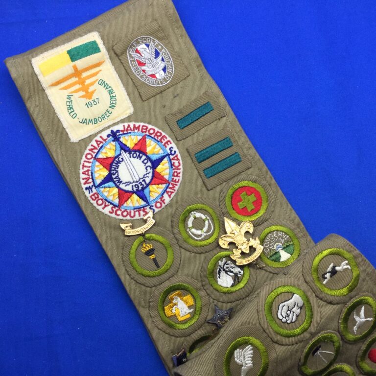 Sash With 1937 National & World Jamboree Patches