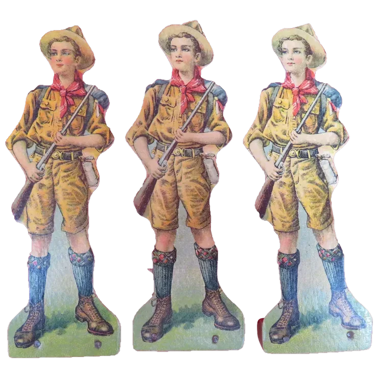 Boy Scout Cardboard Cutout Game Pieces