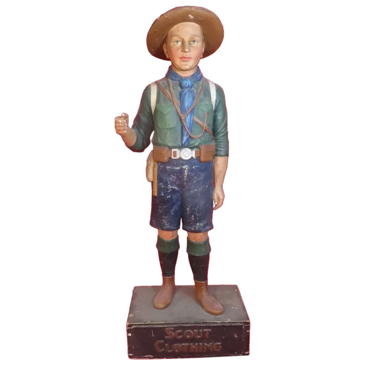 Boy Scout Clothing Bukta Store Display Statue