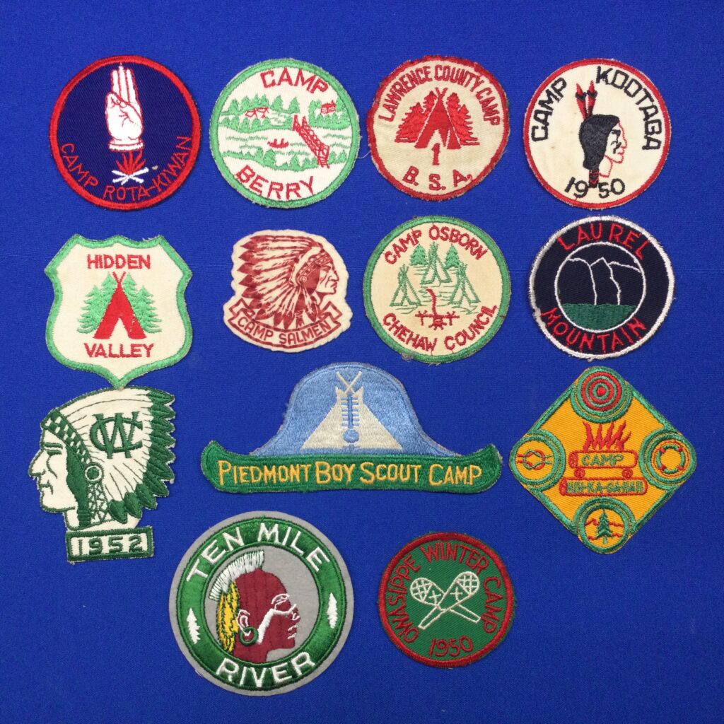 Vintage Boy Scout Camp Patches
