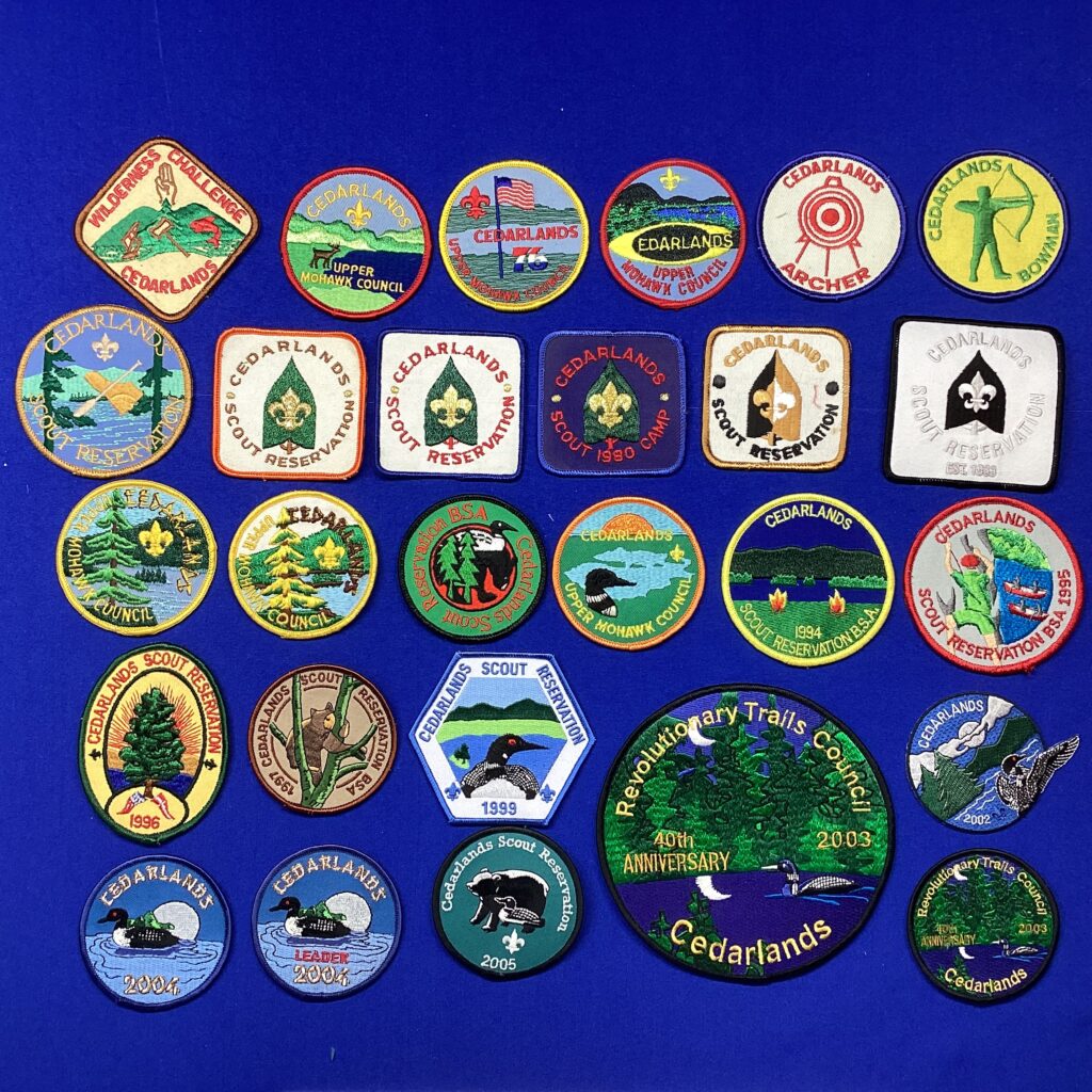 Cedarlands Scout Reservation Patches