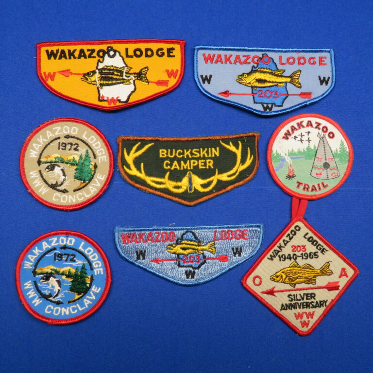 Order Of The Arrow Wakazoo Lodge 203 Patches